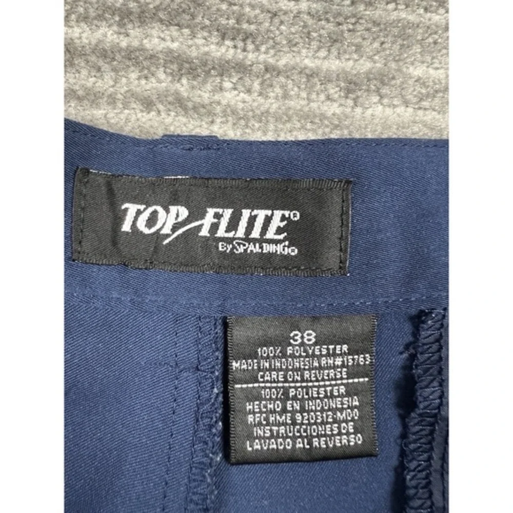 Top Flite Shorts Mens 38 Blue‎ Pleated Golf Polyester Casual Outdoors
